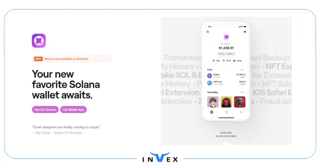 بهترین کیف پول سولانا Glow