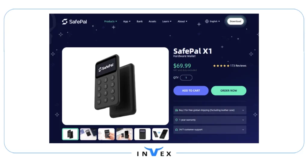 بهترین کیف پول سولانا SafePal X1