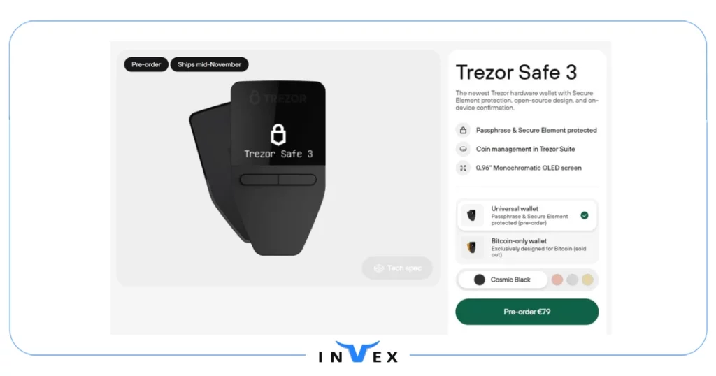 Trezor Safe 3