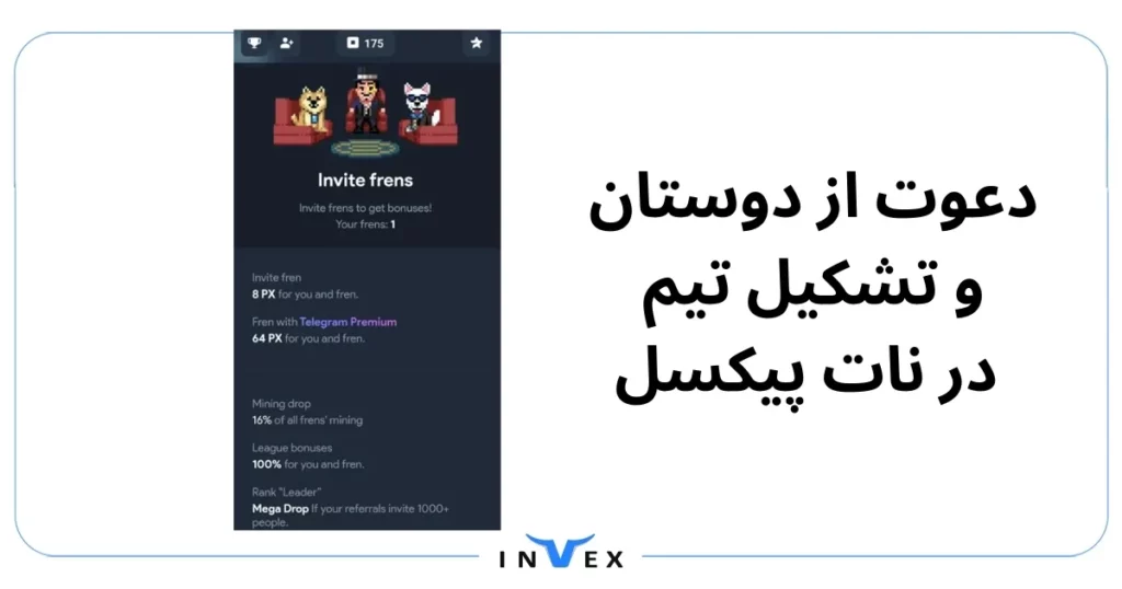 تشکیل تیم و همکاری با دیگر بازیکنان یکی از راه‌های افزایش سریع امتیازات و پیشرفت در بازی نات پیکسل است.