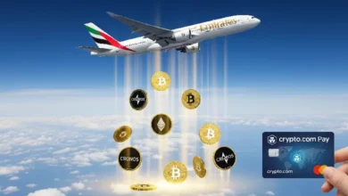 همکاری امارات ایرلاین با کریپتو دات کام