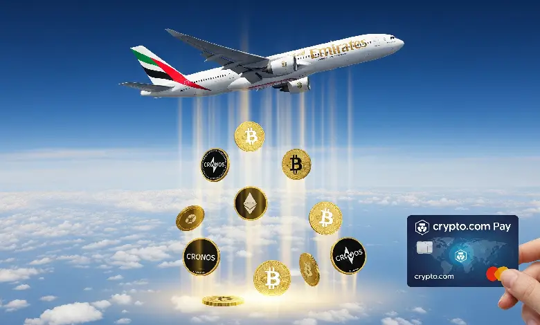 همکاری امارات ایرلاین با کریپتو دات کام